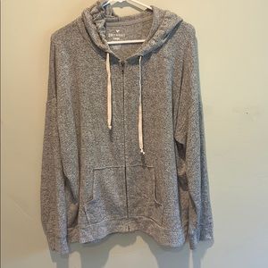 Gray Zip up Hoodie